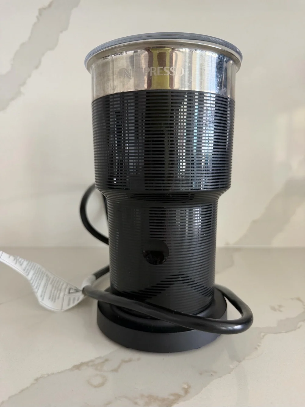 Nespresso Aeroccino XL Milk Frother - Black & Silver Trim